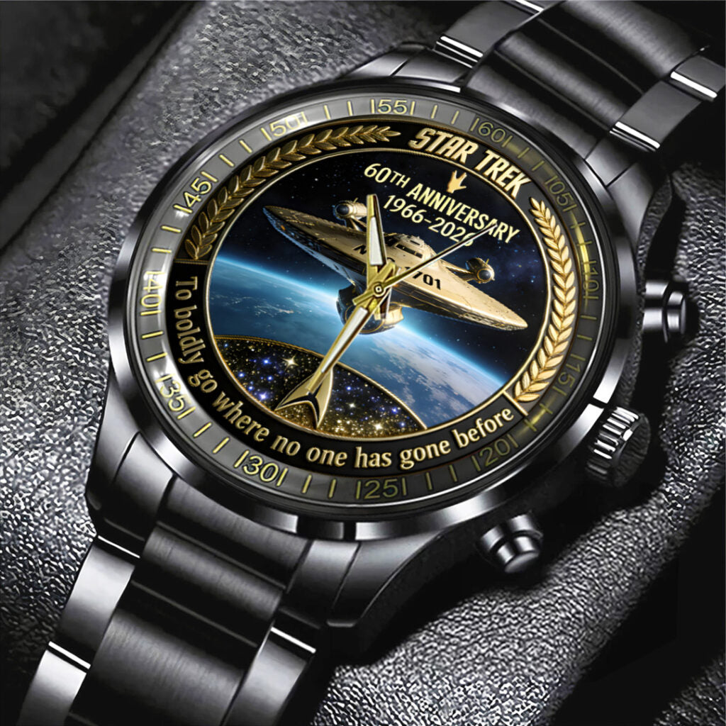 Star Trek 60th Anniversary 2026 Black Stainless Steel Watch - TANTN20865