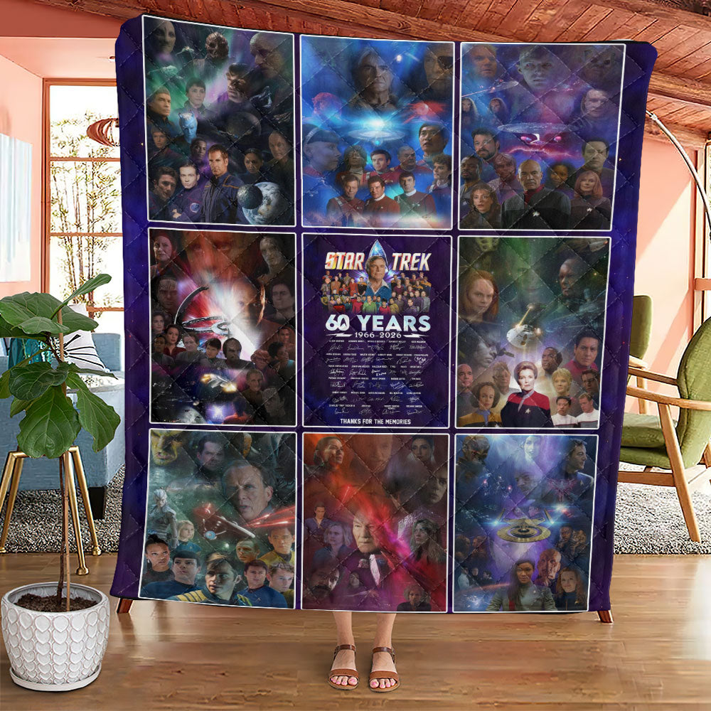 Star Trek 60th Anniversary 2026 Quilt Blanket - TMTHU4826