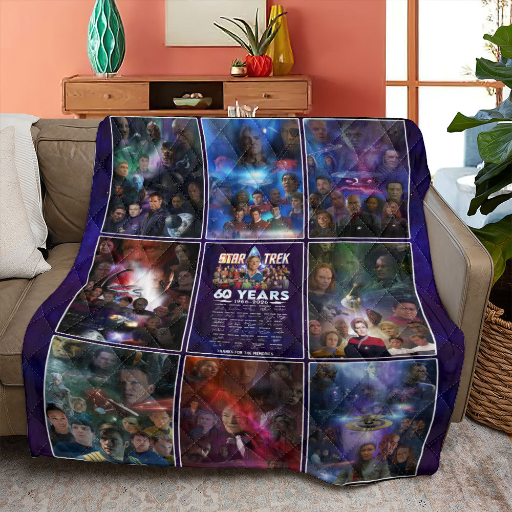 Star Trek 60th Anniversary 2026 Quilt Blanket - TMTHU4826