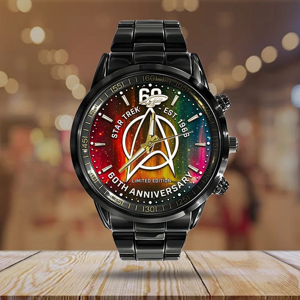 Star Trek 60th Anniversary Black Stainless Steel Watch - TMTHU8620