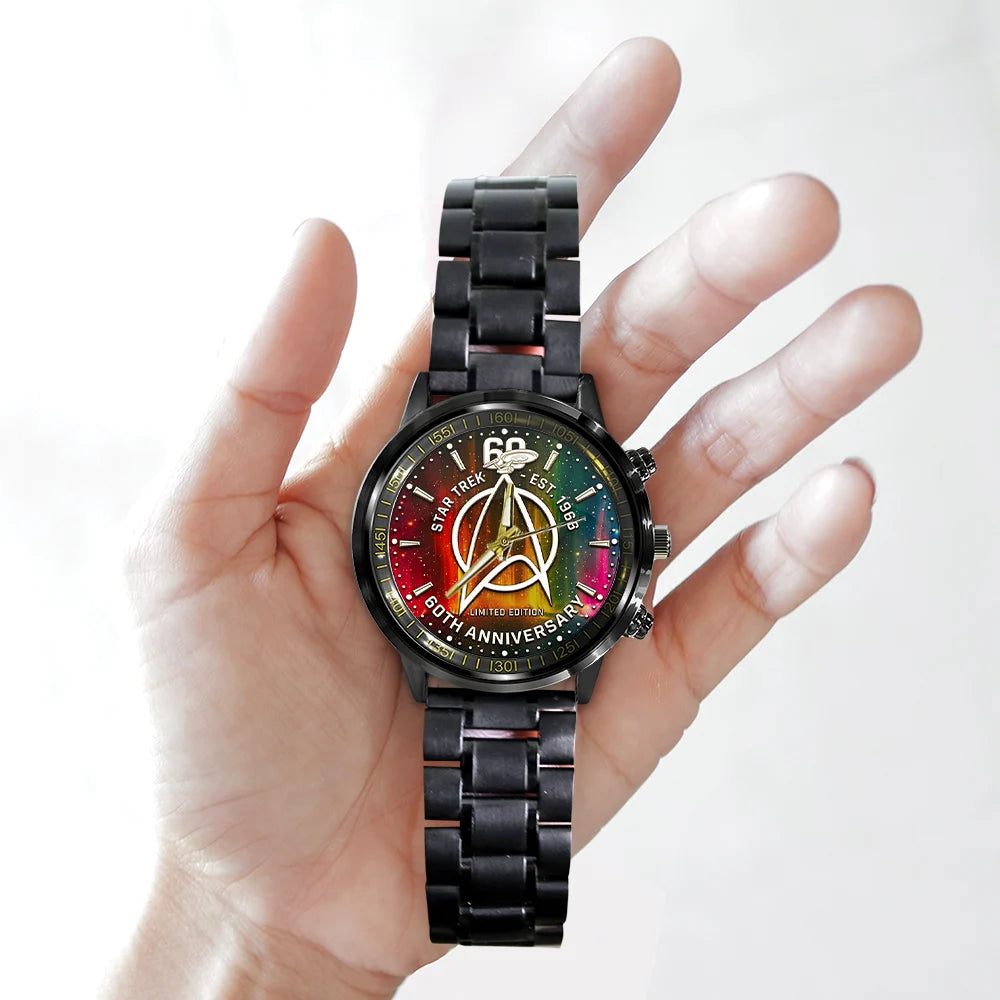 Star Trek 60th Anniversary Black Stainless Steel Watch - TMTHU8620