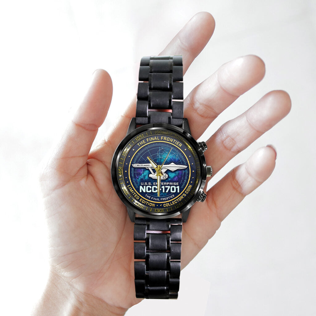 Star Trek 60th Anniversary Black Stainless Steel Watch - TANTN21420
