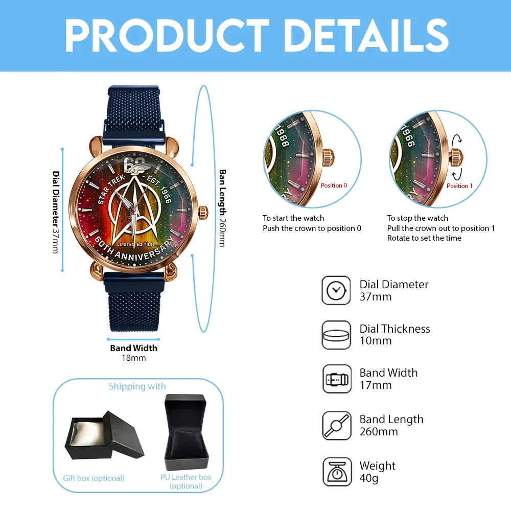 Star Trek 60th Anniversary Mesh Strap Quartz Watch - TMTHU8621