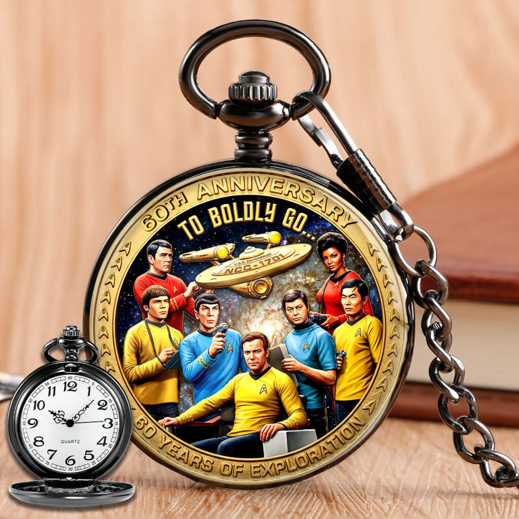 Star Trek 60th Anniversary Pocket Watch - HOATT17518