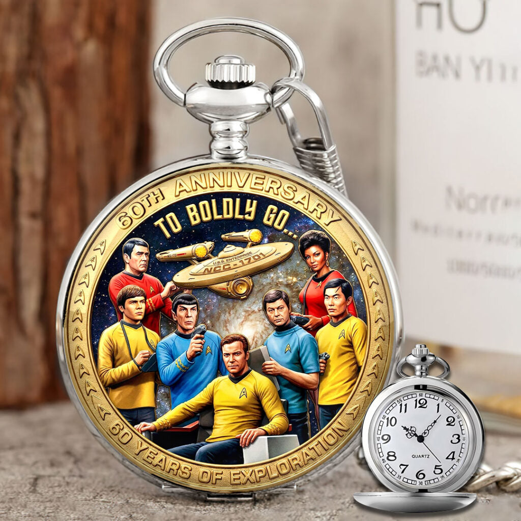 Star Trek 60th Anniversary Pocket Watch - HOATT17518