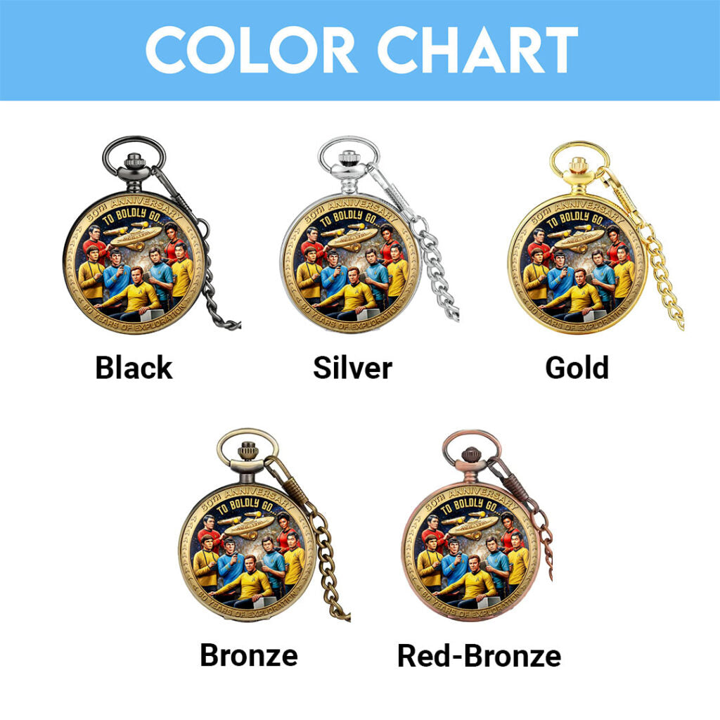 Star Trek 60th Anniversary Pocket Watch - HOATT17518