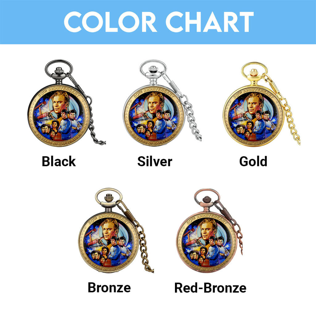 Star Trek 60th Anniversary Pocket Watch - HOATT17519