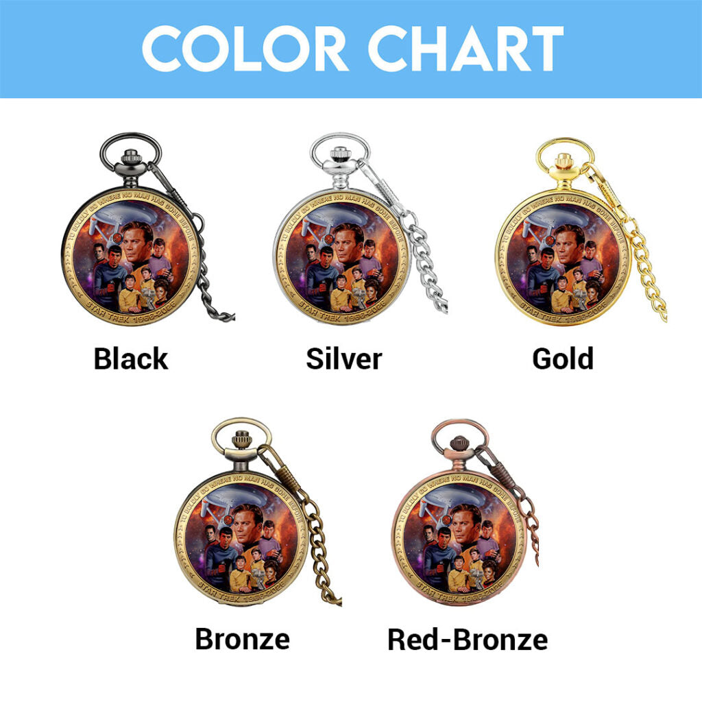 Star Trek 60th Anniversary Pocket Watch - HOATT17715