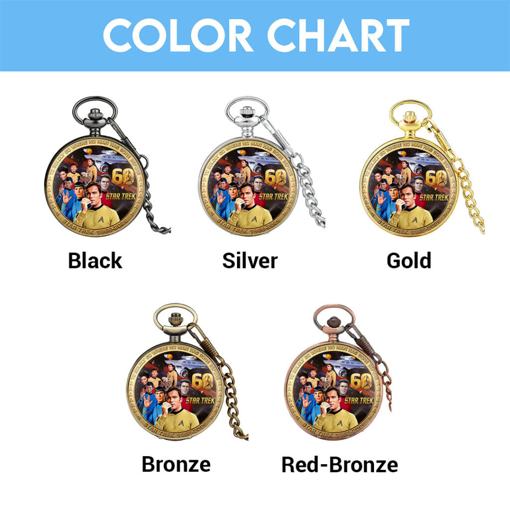 Star Trek 60th Anniversary Pocket Watch - HOATT17884
