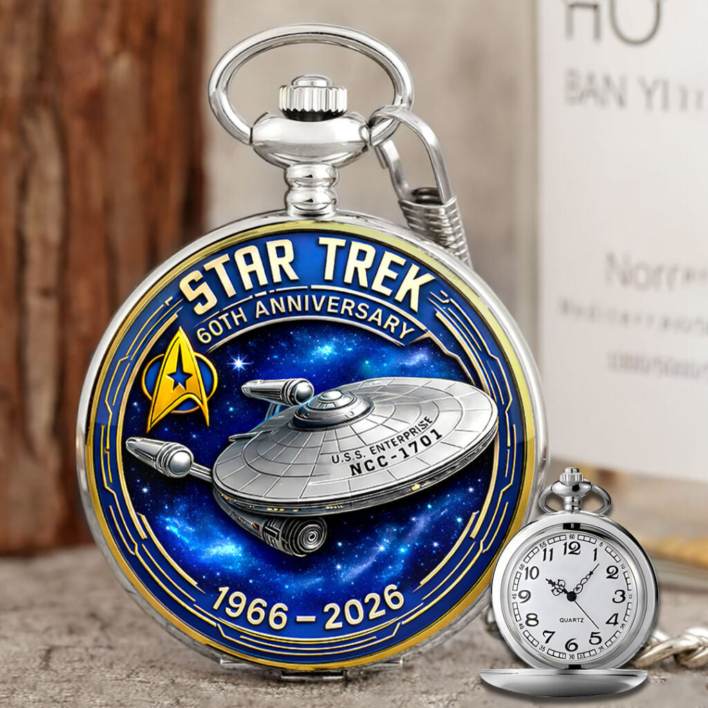 Star Trek 60th Anniversary Pocket Watch - HOATT16533