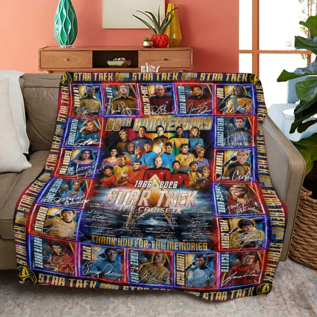 Star Trek 60th Anniversary Quilt Blanket – MAITM12650