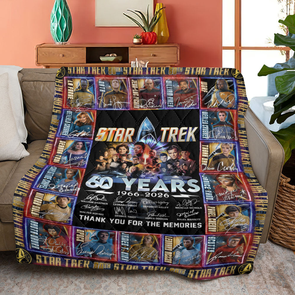 Star Trek 60th Anniversary Quilt Blanket - TANTN19793