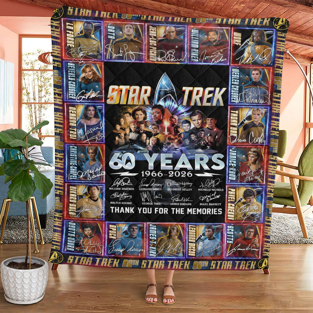 Star Trek 60th Anniversary Quilt Blanket - TANTN19793