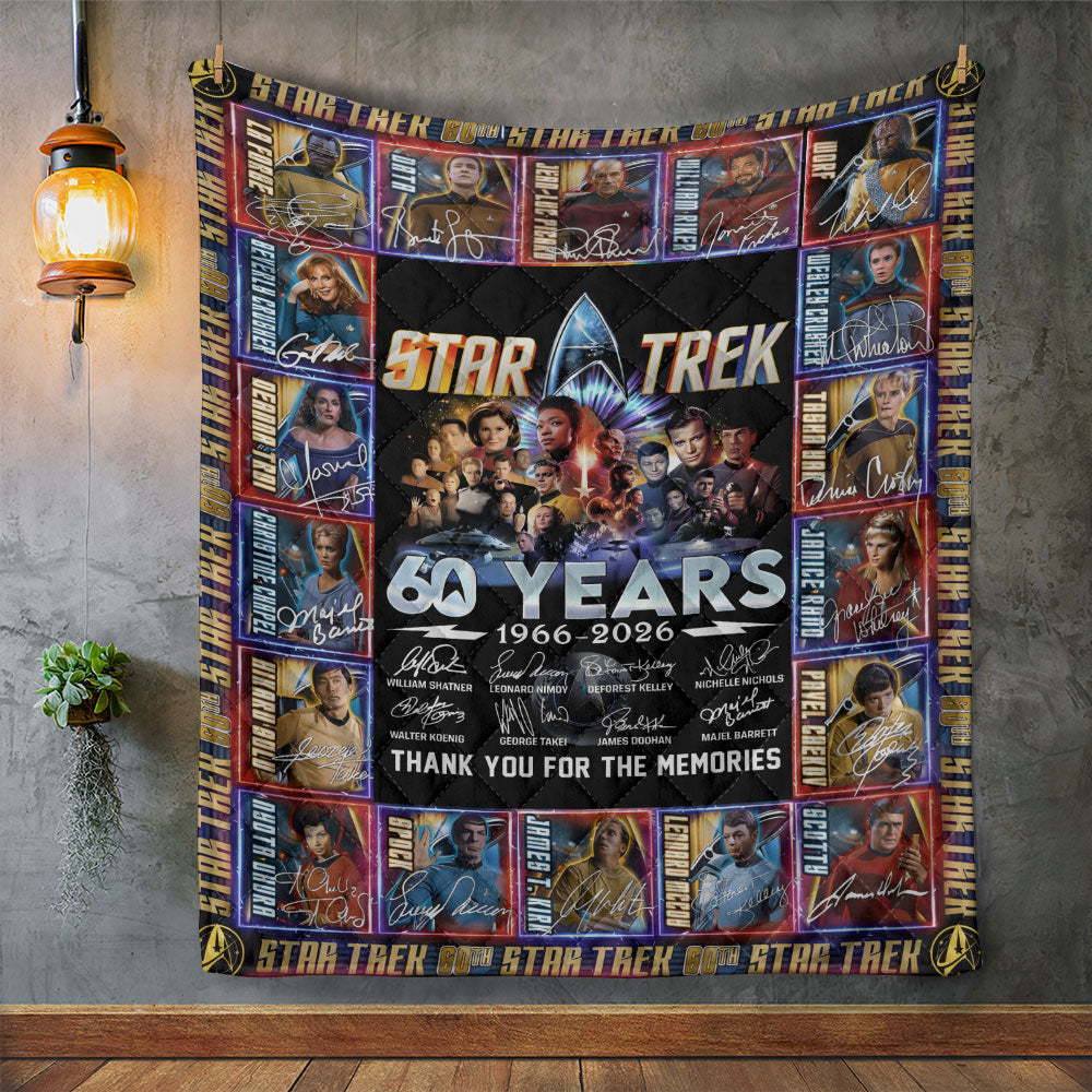 Star Trek 60th Anniversary Quilt Blanket - TANTN19793