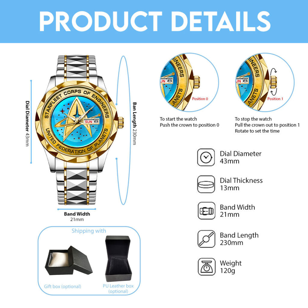 Star Trek Alloy Luxury Quartz Watch - HOATT13274
