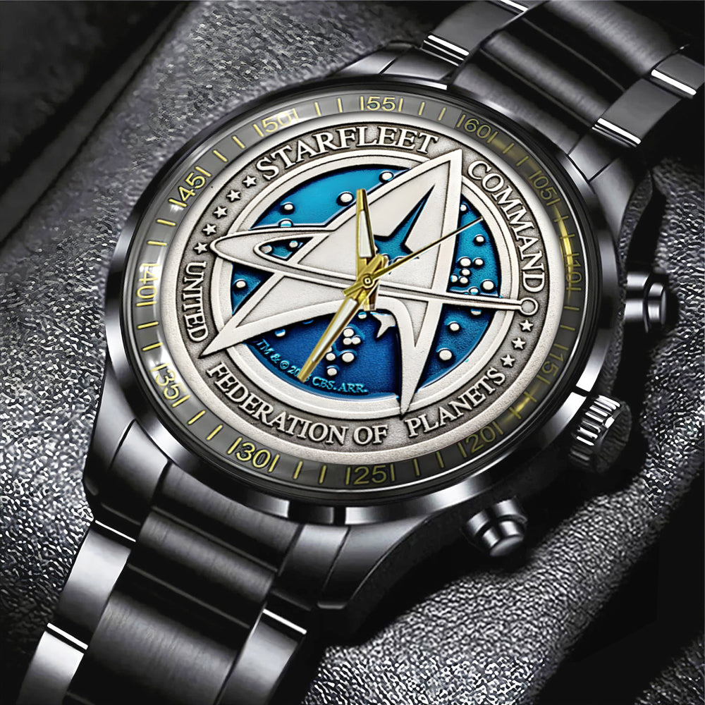 Star Trek Black Stainless Steel Watch - TANTN 12677