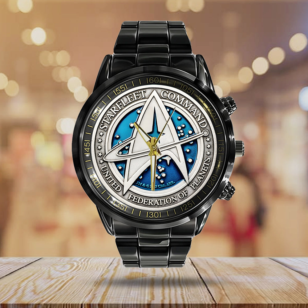 Star Trek Black Stainless Steel Watch - TANTN 12677