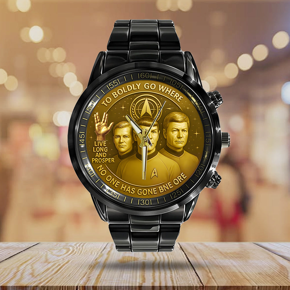 Star Trek Black Stainless Steel Watch - TANTN15697