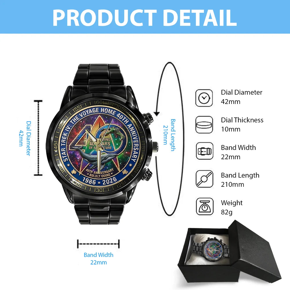 Star Trek IV: The Voyage Home Black Stainless Steel Watch - TMTHU8947