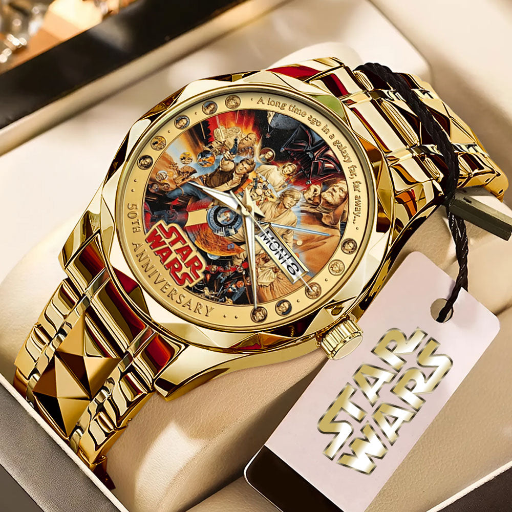 Star Wars 50th Anniversary 2027 Alloy Luxury Quartz Watch - TMTHU5396