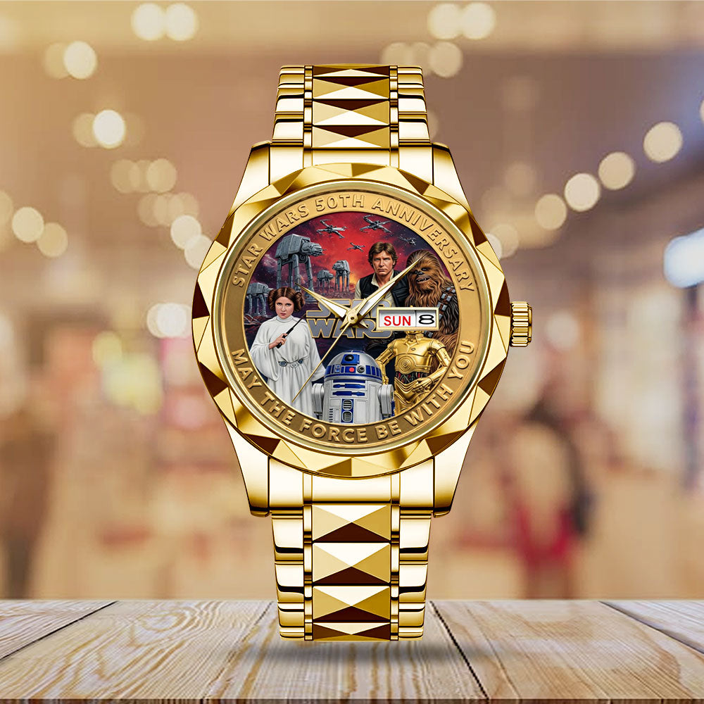 Star Wars 50th Anniversary 2027 Alloy Luxury Quartz Watch - TMTHU5581