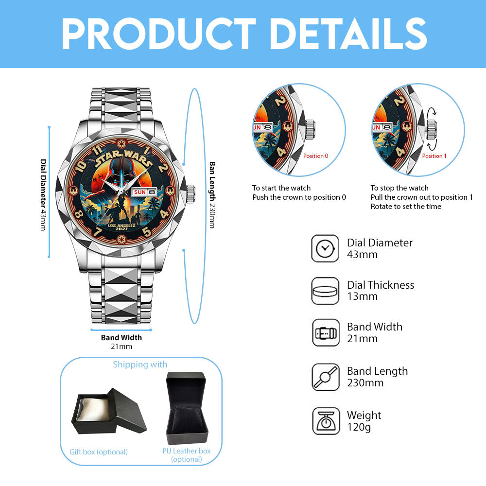 Star Wars 50th Anniversary 2027 Alloy Luxury Quartz Watch - TMTHU5678