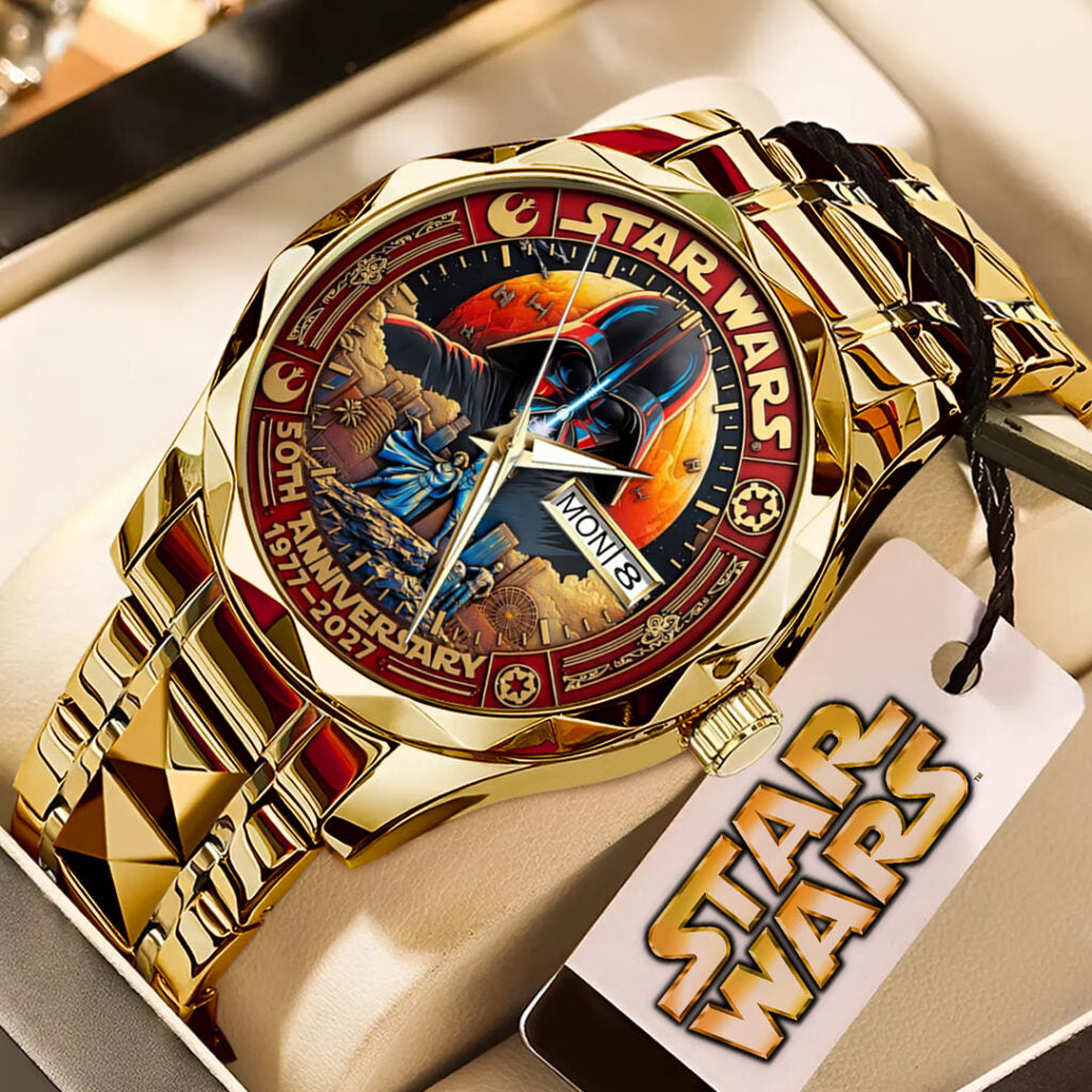 Star Wars 50th Anniversary 2027 Alloy Luxury Quartz Watch - TMTHU6086