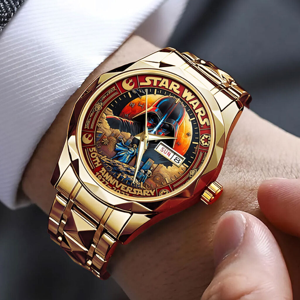 Star Wars 50th Anniversary 2027 Alloy Luxury Quartz Watch - TMTHU6086