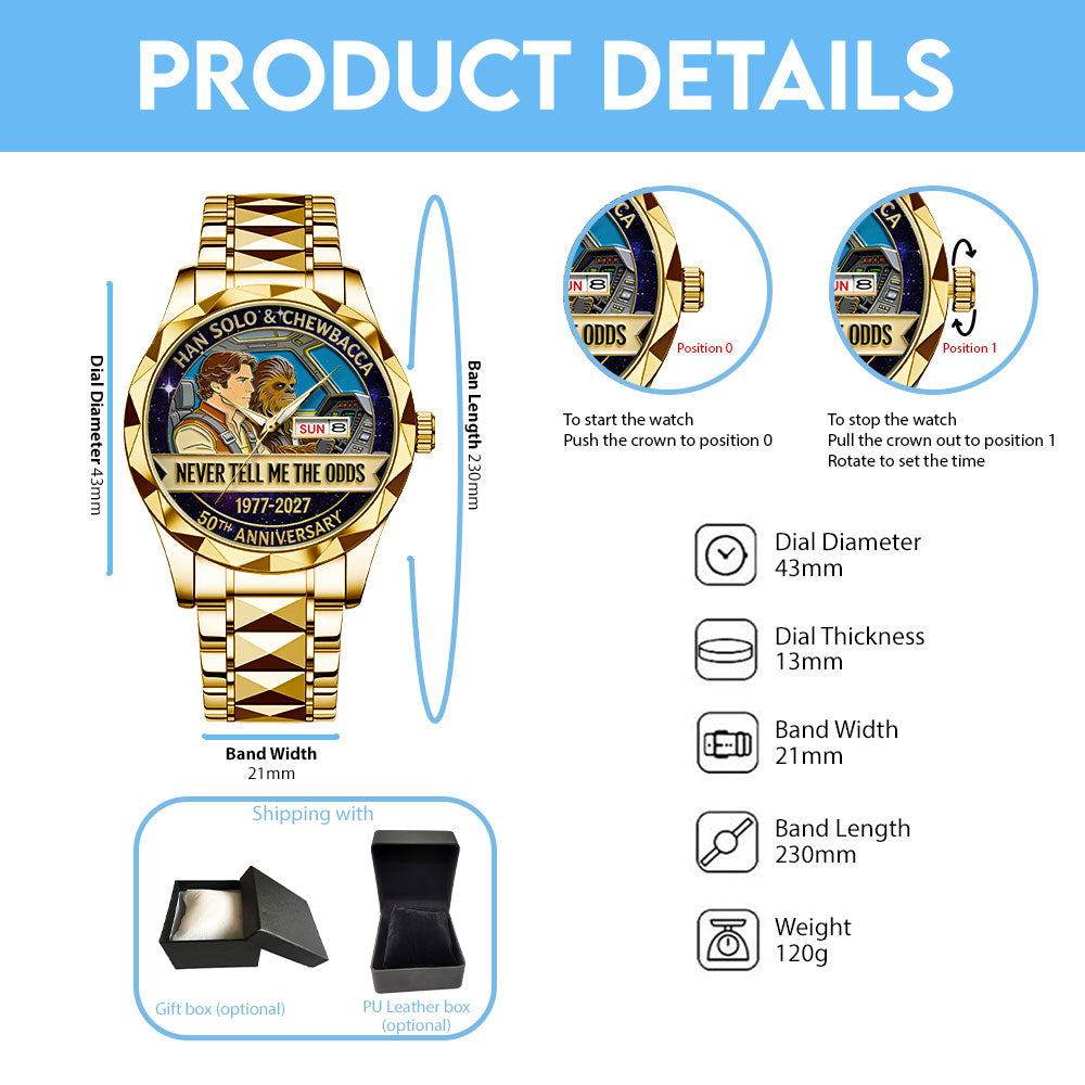 Star Wars 50th Anniversary 2027 Alloy Luxury Quartz Watch - TANTN20871
