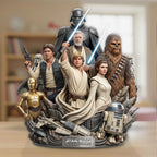Star Wars 50th Anniversary Custom Shape Acrylic Plaque – TMTHU7999