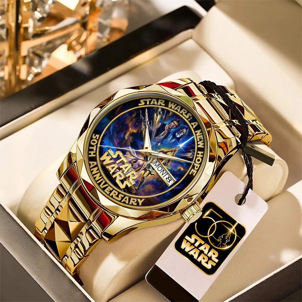 Star Wars 50th Anniversary Alloy Luxury Quartz Watch - TMTHU3667