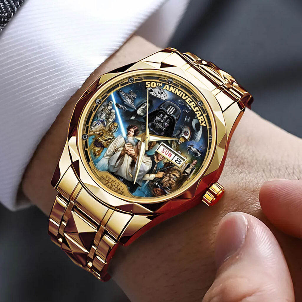 Star Wars 50th Anniversary Alloy Luxury Quartz Watch - TMTHU4610