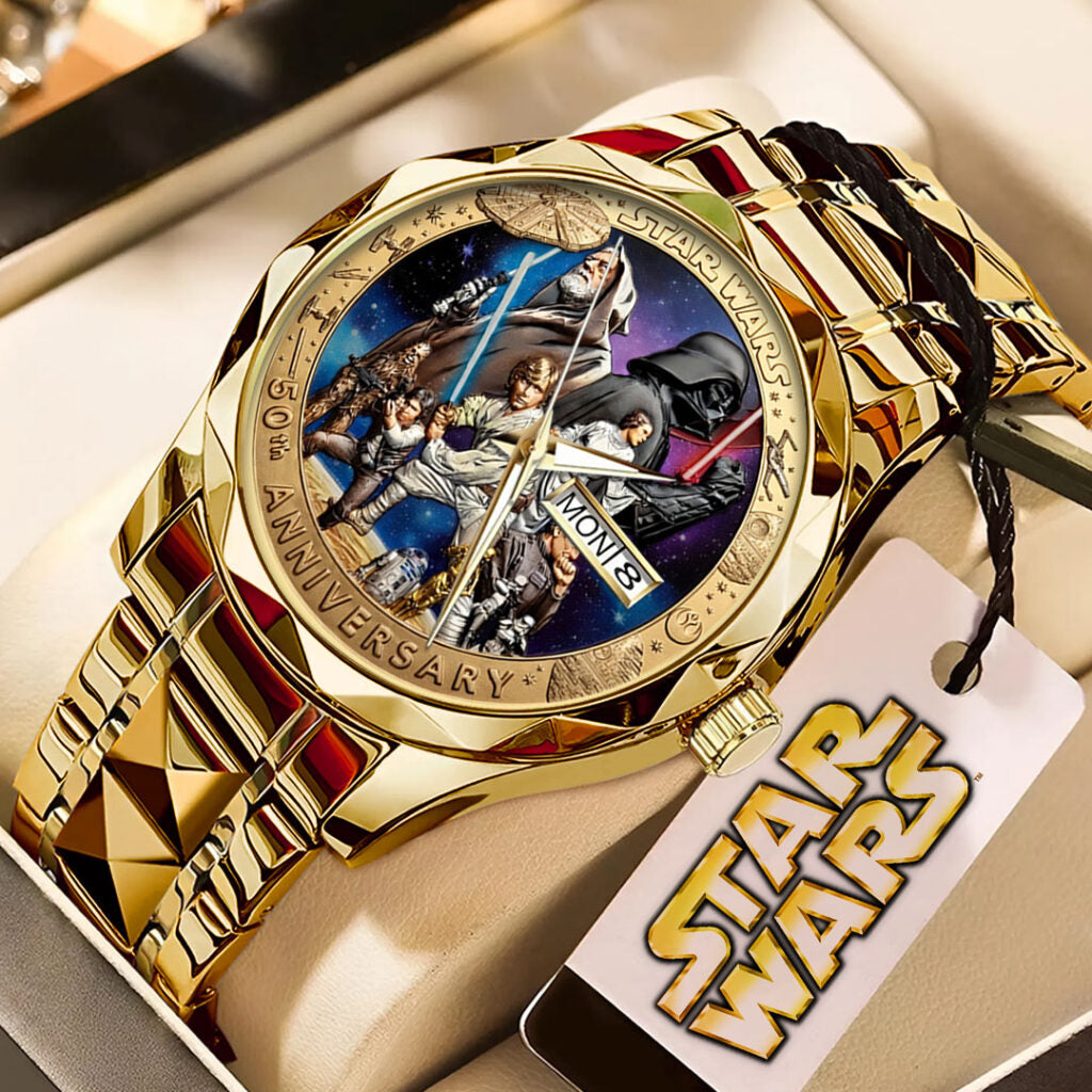 Star Wars 50th Anniversary Alloy Luxury Quartz Watch - TMTHU4647