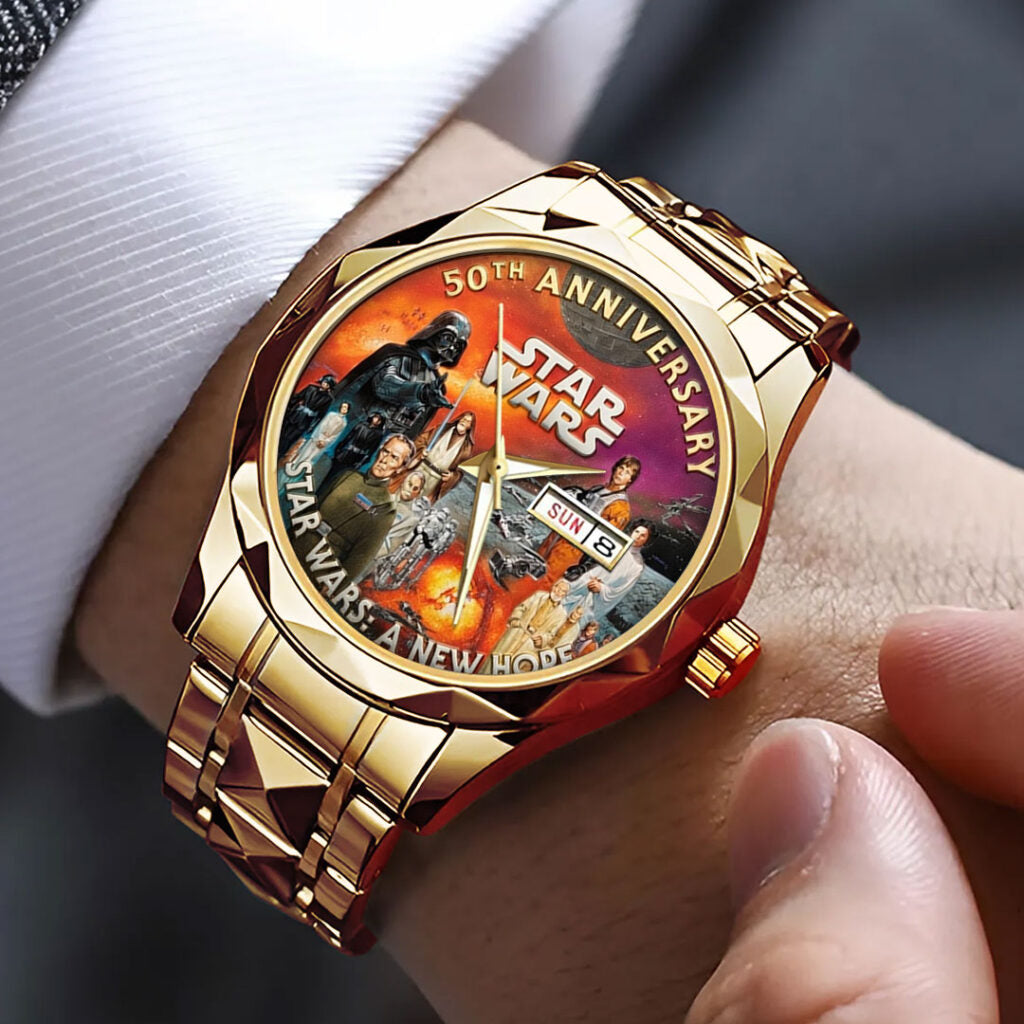 Star Wars 50th Anniversary Alloy Luxury Quartz Watch - TMTHU4869