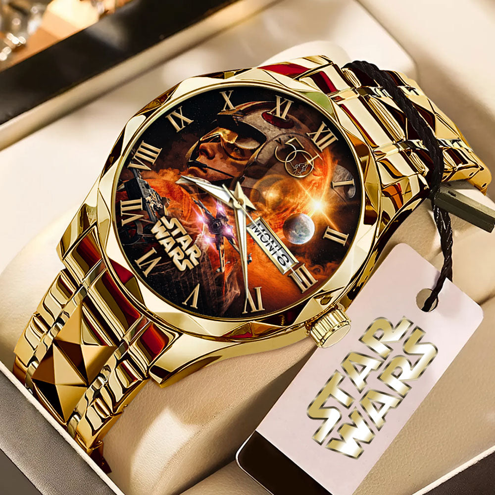 Star Wars 50th Anniversary Alloy Luxury Quartz Watch - TMTHU6516