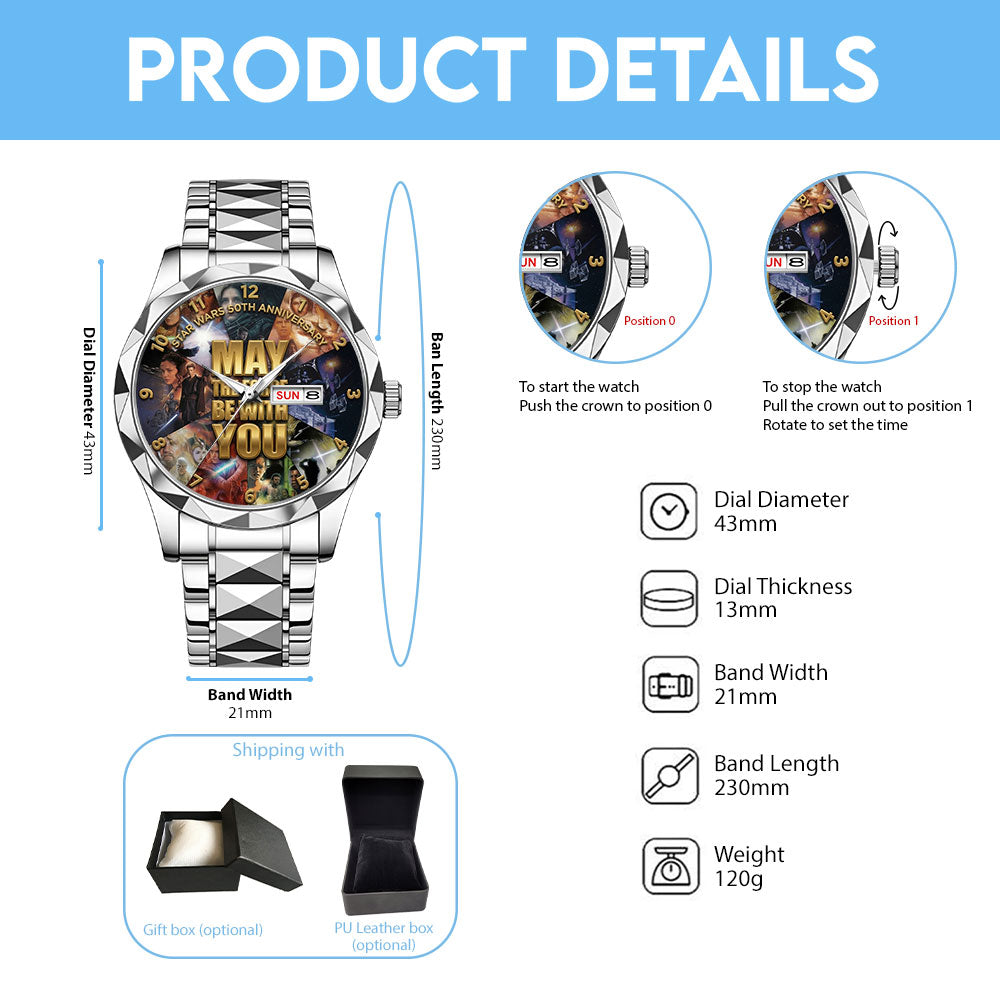 Star Wars 50th Anniversary Alloy Luxury Quartz Watch - TMTHU7201