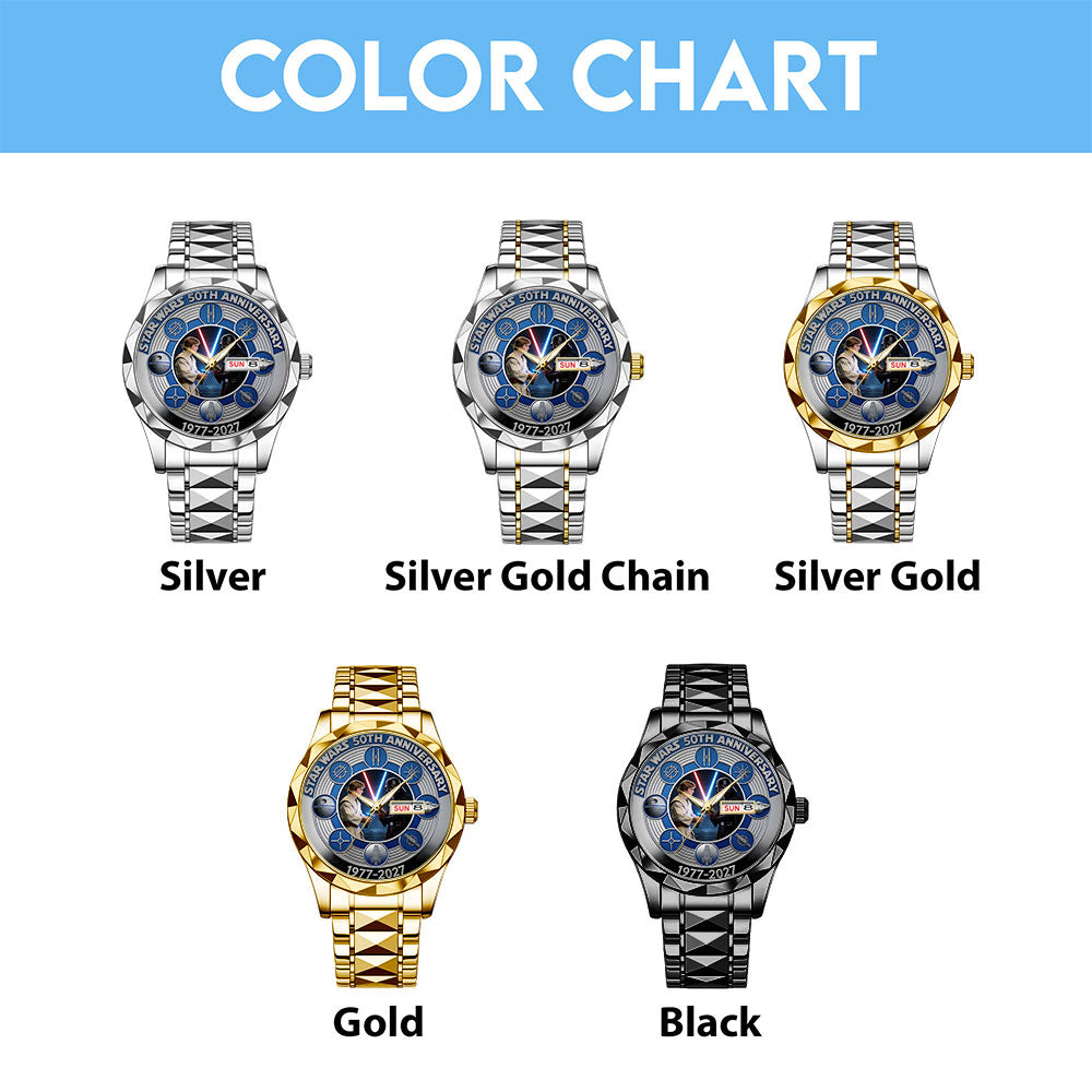 Star Wars 50th Anniversary Alloy Luxury Quartz Watch - TANTN21482
