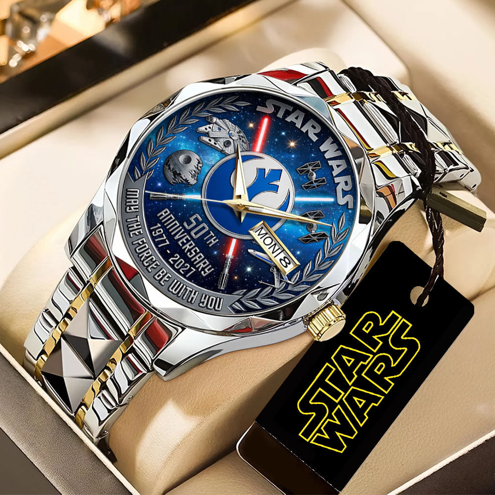 Star Wars 50th Anniversary Alloy Luxury Quartz Watch - TANTN22579