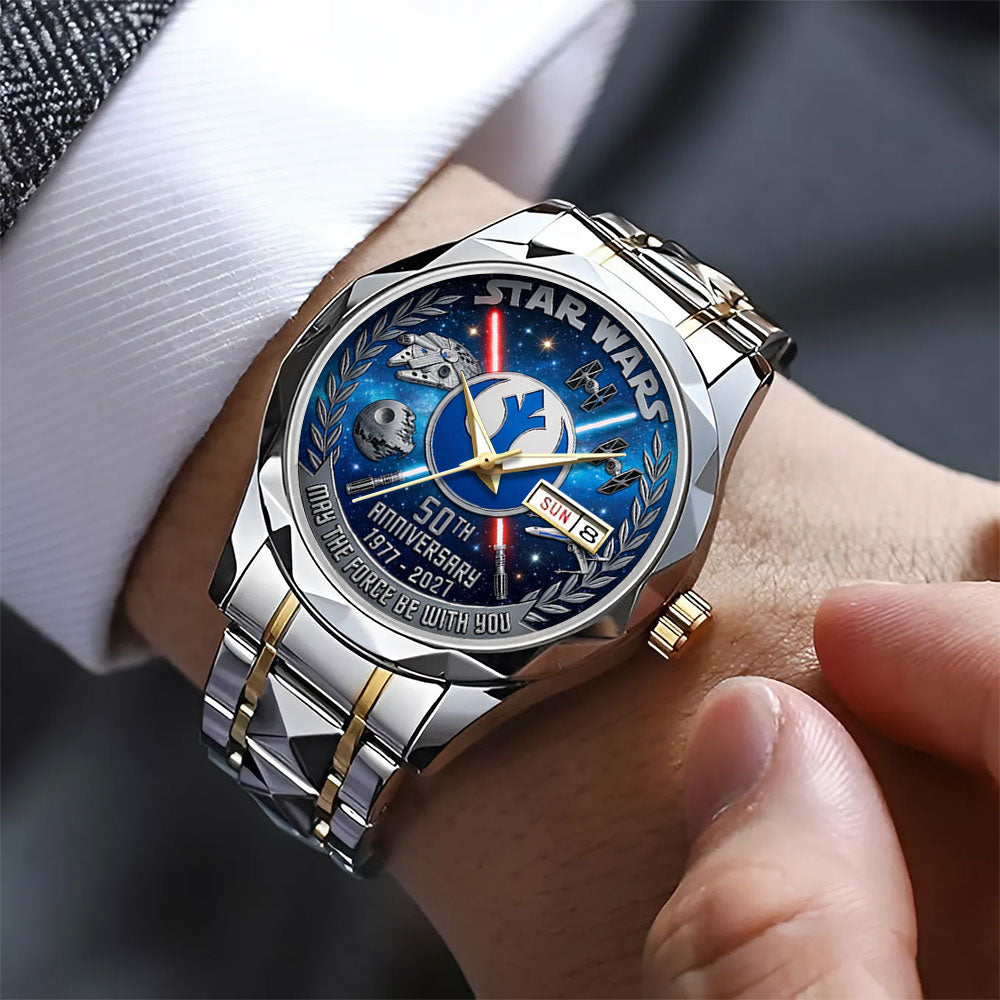 Star Wars 50th Anniversary Alloy Luxury Quartz Watch - TANTN22579