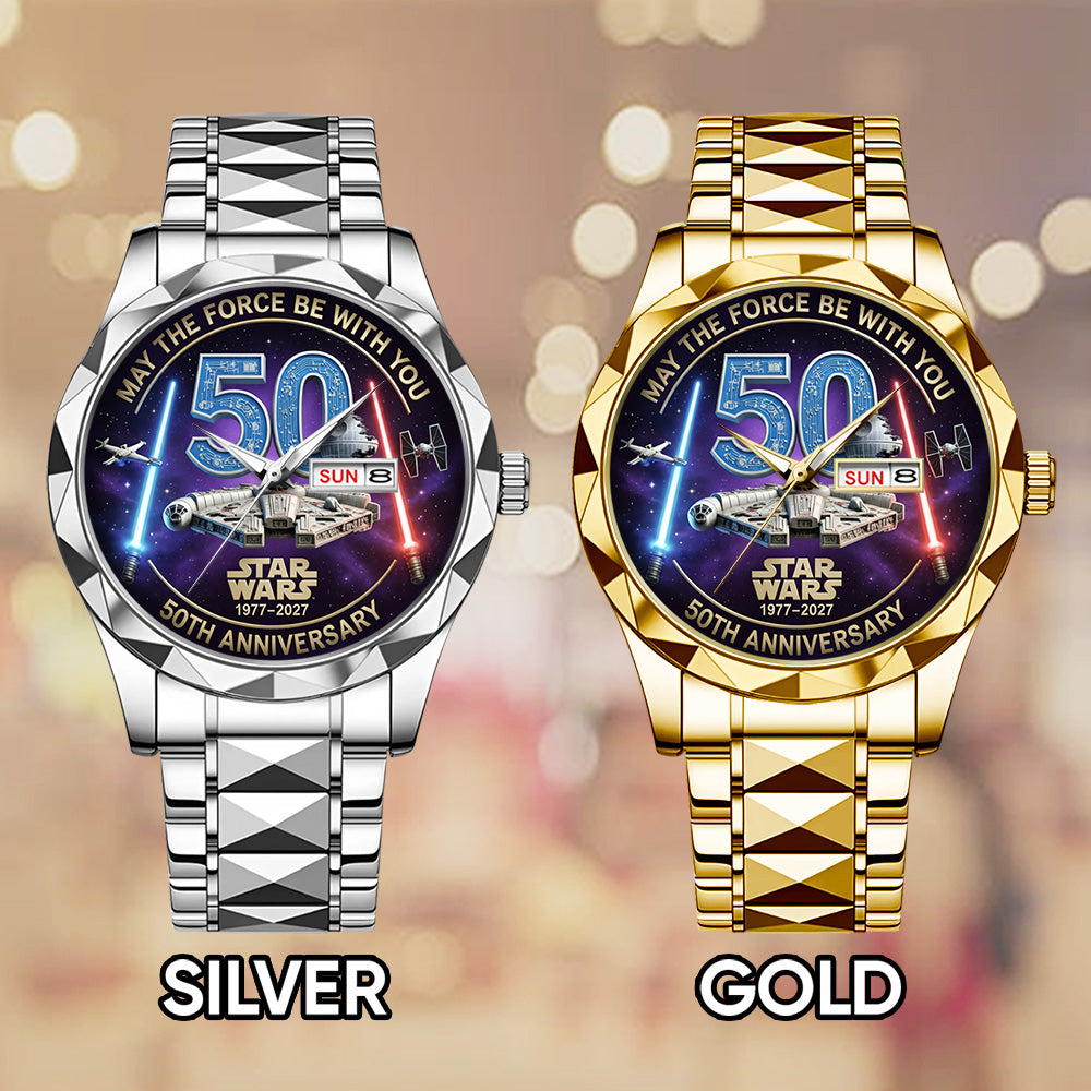 Star Wars 50th Anniversary Alloy Luxury Quartz Watch - TMTHU4340