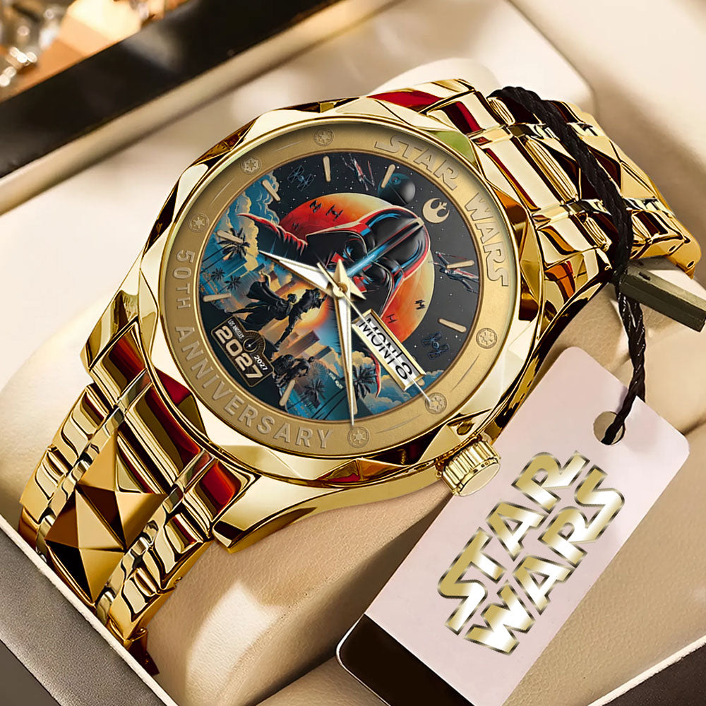 Star Wars 50th Anniversary Alloy Luxury Quartz Watch - TMTHU5676