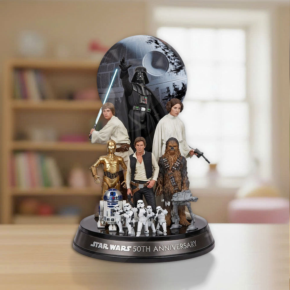 Star Wars 50th Anniversary Custom Shape Acrylic Plaque – TMTHU4120
