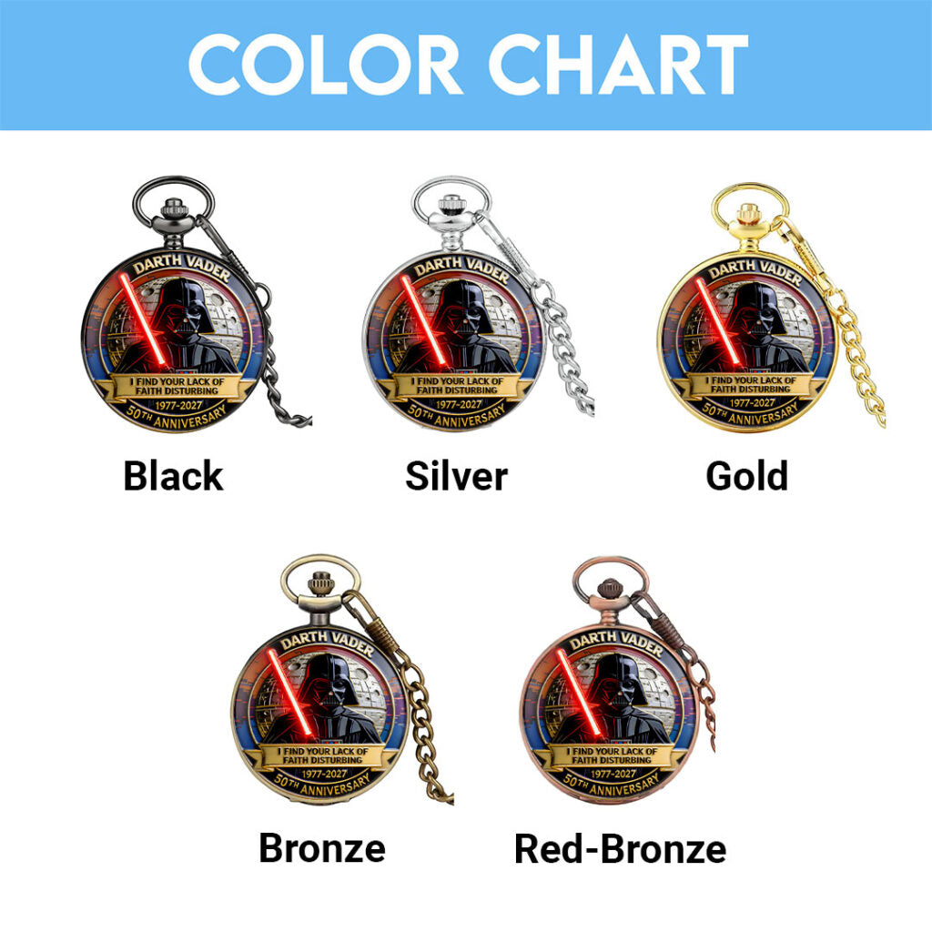 Star Wars 50th Anniversary Pocket Watch - HOATT16974