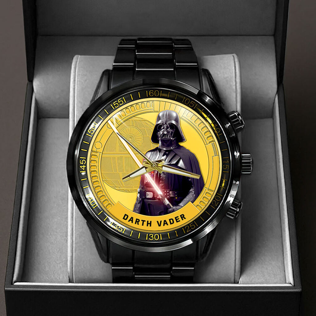 Star Wars Black Stainless Steel Watch - HOATT13855