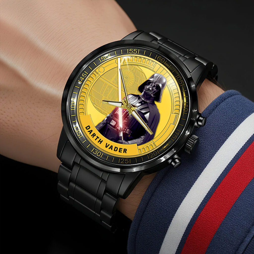 Star Wars Black Stainless Steel Watch - HOATT13855