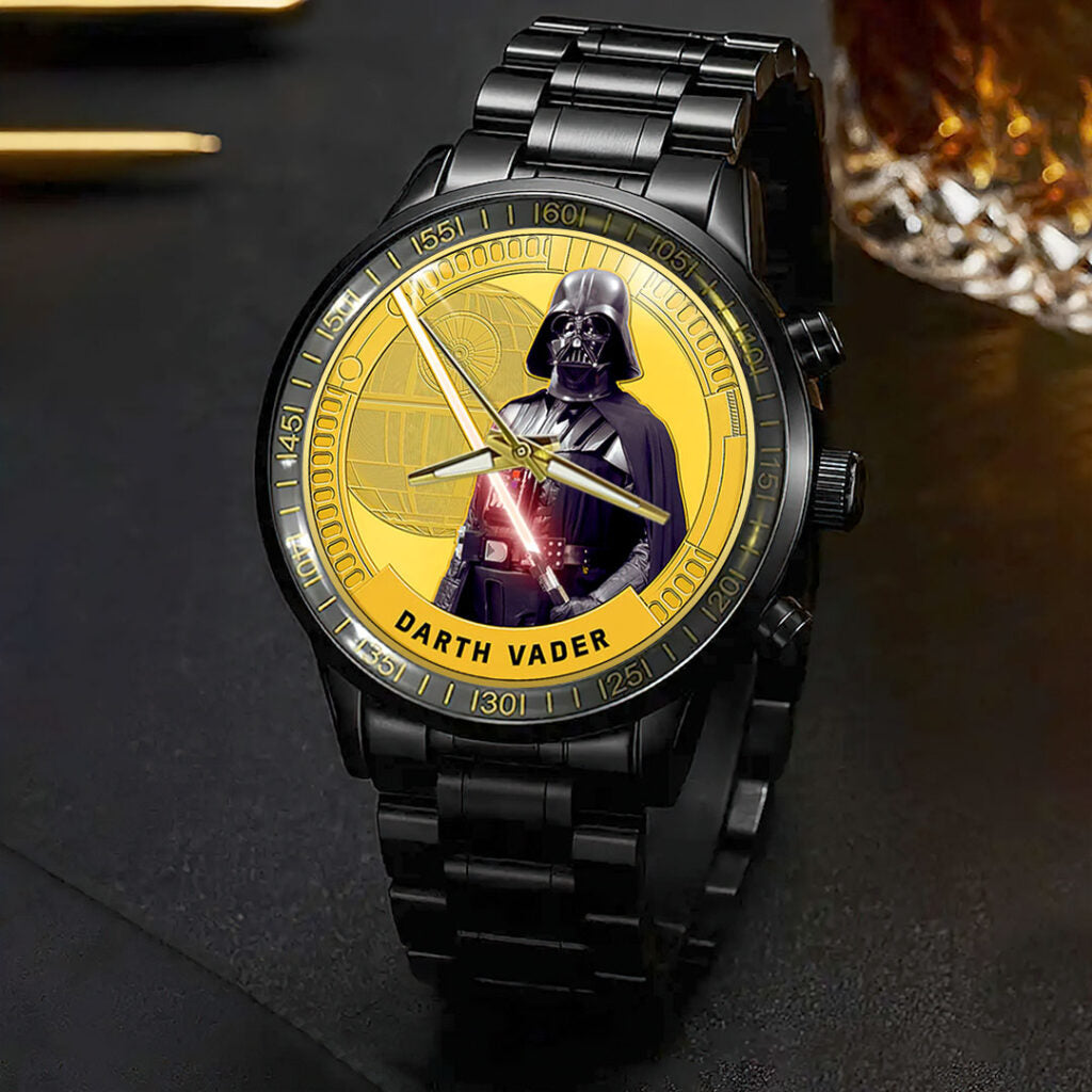 Star Wars Black Stainless Steel Watch - HOATT13855