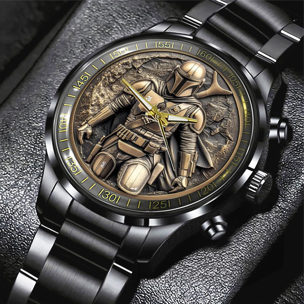 Star Wars Black Stainless Steel Watch - MAITM 11015