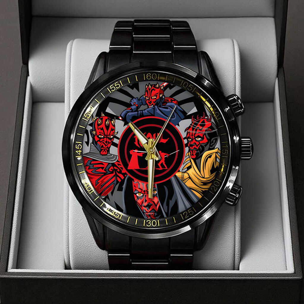 Star Wars: Maul Shadow Lord Black Stainless Steel Watch - TANTN22669