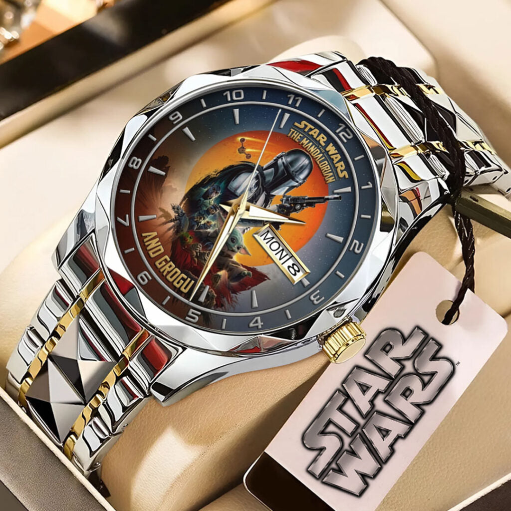 Star Wars: The Mandalorian and Grogu Alloy Luxury Quartz Watch - TMTHU6678