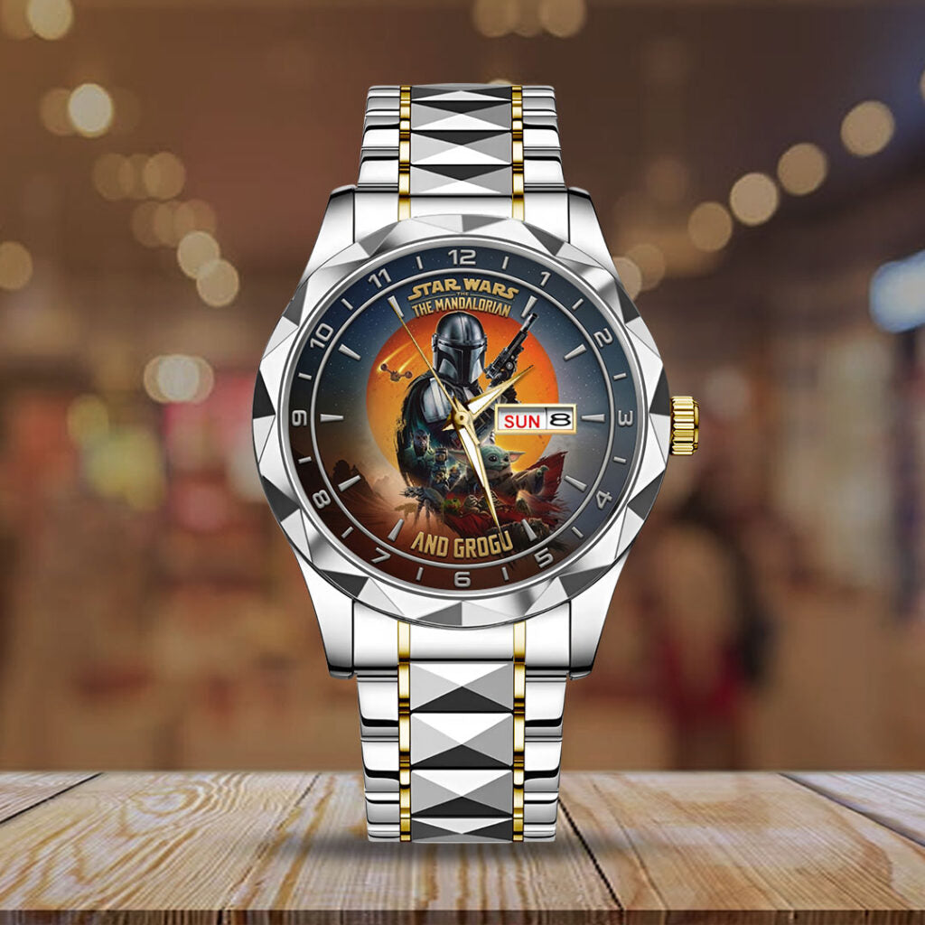 Star Wars: The Mandalorian and Grogu Alloy Luxury Quartz Watch - TMTHU6678